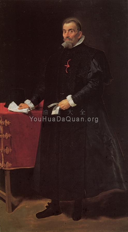 Portrait of Don Diego de Corral y Arellano - 迭戈·罗德里格斯·德·席尔瓦·委拉斯贵支